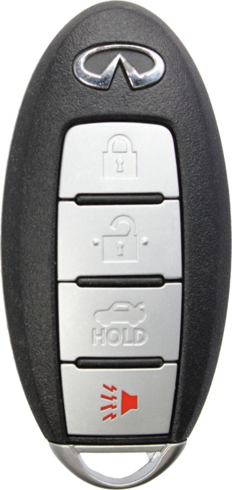 2011 - 2019 Infiniti 4 Button Smart Key w/ Trunk - Emergency key included - CWTWB1U787-1