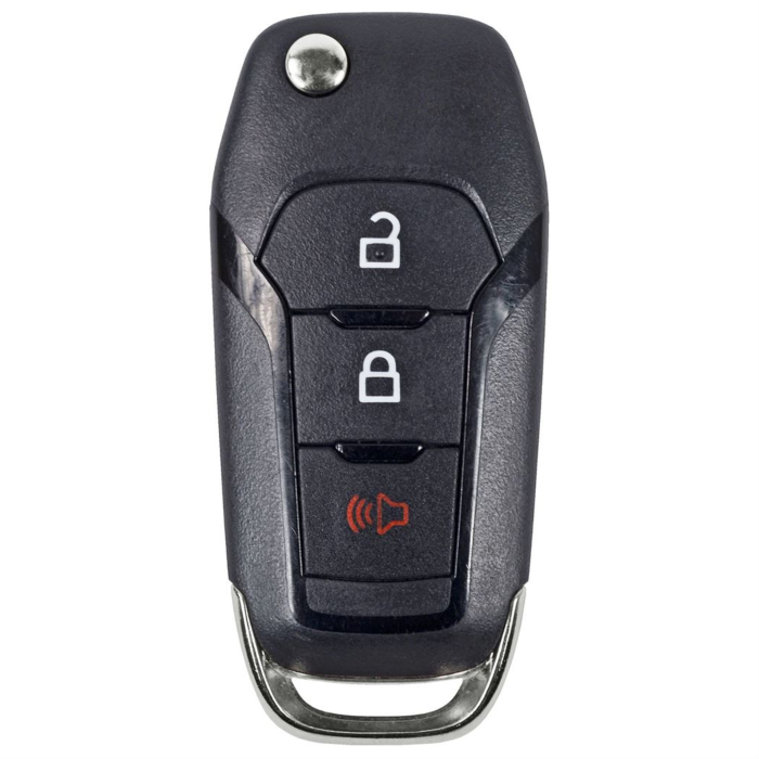 *SHELL, PAD, & FLIP BLADE ONLY* Ford 3 Button Flip Key Casing w/ Trunk - N5F-A08TAA-1