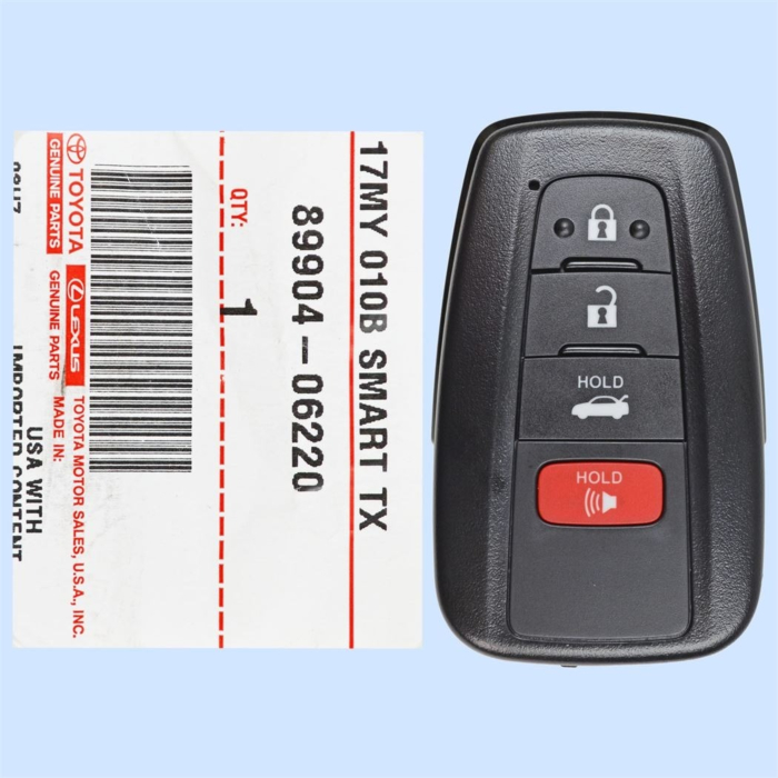 *NEW OEM* 2018 - 2020 Toyota Camry 4 Button Smart Remote - Emergency Key Included - HYQ14FBC - US PRODUCTION-1