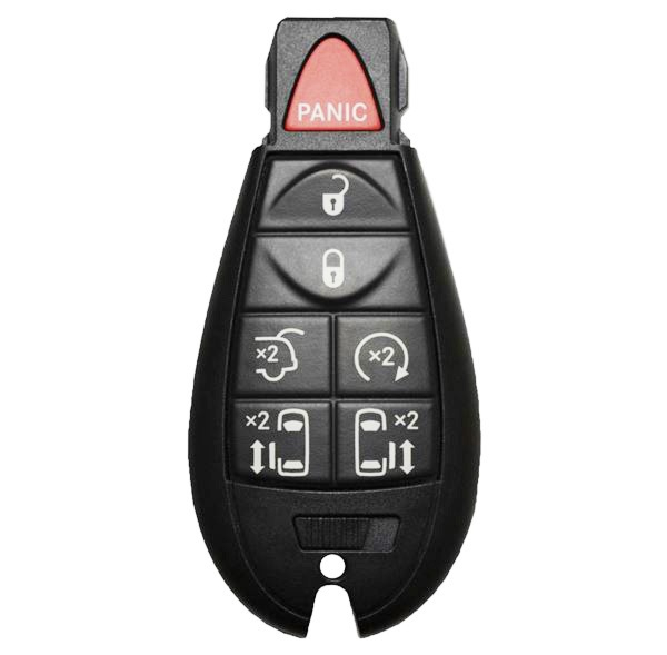 2008 - 2010 Chrysler Town & Country 7 Button Fobik Key w/ Remote Start - Emergency key included - M3N5WY783X-1
