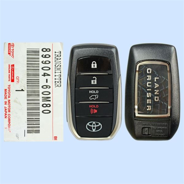 *NEW OEM* 2018- 2019 Toyota Landcruiser 4 Button Smart Remote w/ Hatch - Emergency Key Included - HYQ14FBA-1