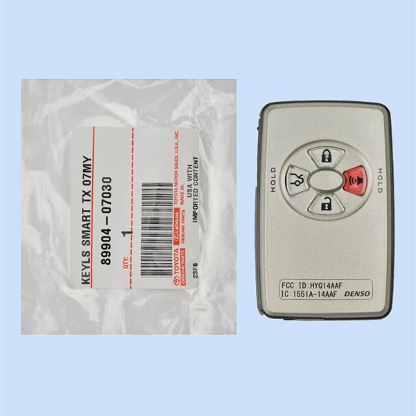 *NEW OEM* 2005 - 2007 Toyota Avalon 4 Button Smart Remote - Emergency key included - HYQ14AAF-1