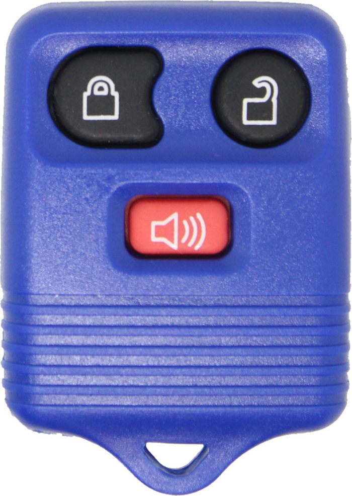 1998 - 2016 NEW Replacement Dark Blue Ford, Lincoln, Mazda, & Mercury 3 Button Keyless Entry Remote Fob - Dark Blue-3