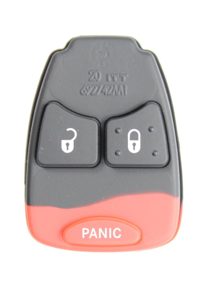 *PAD ONLY* Chrysler/Dodge/Jeep 3 Button Remote Head Key Button Pad - OHT692713AA, OHT692427AA, M3N5WY72XX-1