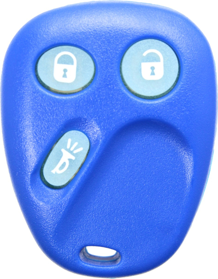 2003 - 2007 OEM Glow in the Dark GM 3 Button Keyless Entry Remote - Dark Blue - LHJ011-4