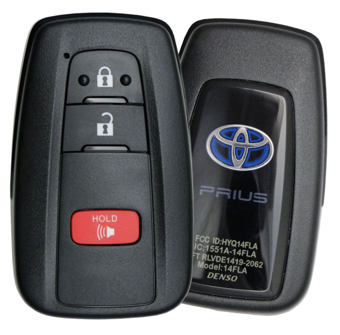 *NEW OEM* 2021 Toyota Prius Hybrid 3 Button Smart Remote - Emergency Key Included - HYQ14FLA-1