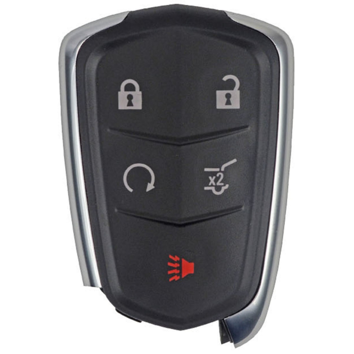 2017 - 2020 Cadillac 5 Button Smart Remote w/ Hatch - Emergency Key Included - 433Mhz - HYQ2EB-1