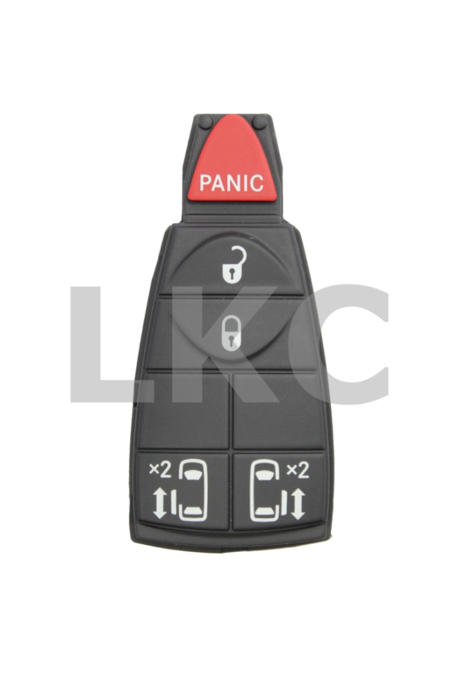 *PAIR OF* Dodge Grand Caravan 5 Button Fobik Pad Replacement - Only for fobiks with FCC ID: IYZ-C01C-1