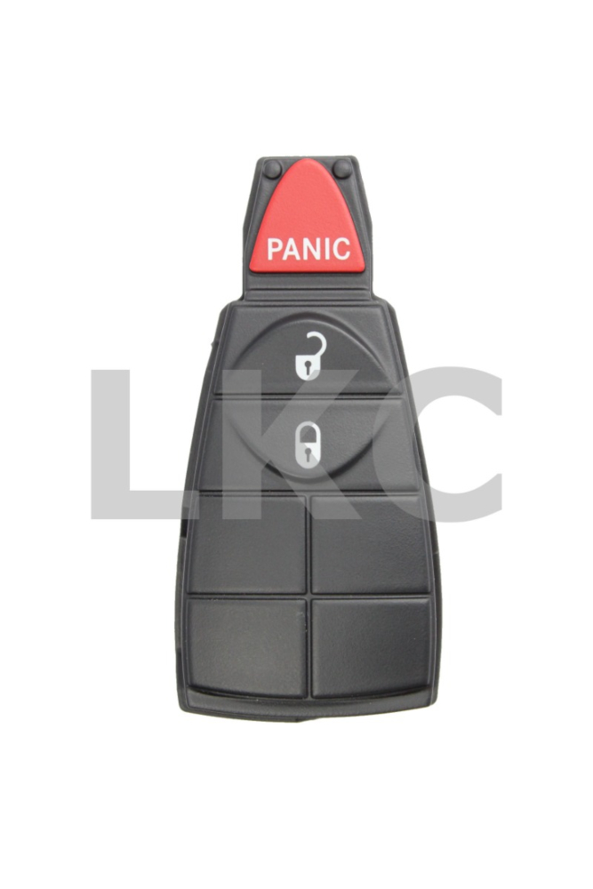 *PAIR OF* Chrysler, Dodge, & Jeep 3 Button Fobik Pad Replacement - Only for fobiks with FCC ID: IYZ-C01C, M3N32297100, or GQ4-53T-1