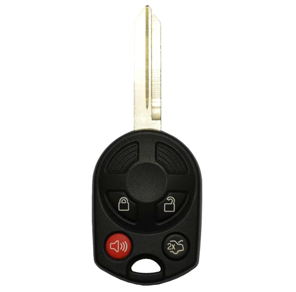 2006 - 2012 Ford/Mazda/Mercury 4 Button Remote Head Key - Old Style, 80 Bit, Standard Blade - OUCD6000022-1