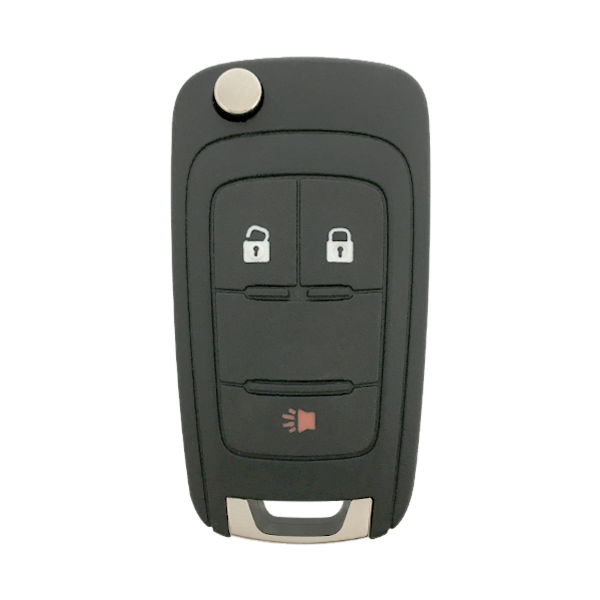 2010 - 2018 OEM Chevrolet 3 Button Remote Flip Key - OHT01060512/AVL-B01T1AC-1