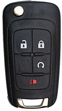 2010 - 2018 OEM Chevrolet 4 Button Flip Key w/ Remote Start - OHT01060512-2