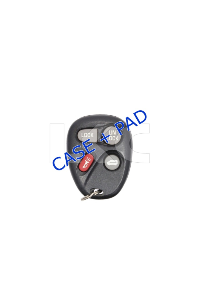 *NEW SHELL & PAD ONLY* GM (Vans) 4 Button Keyless Entry Remote Fob Casing - ABO0204T-1