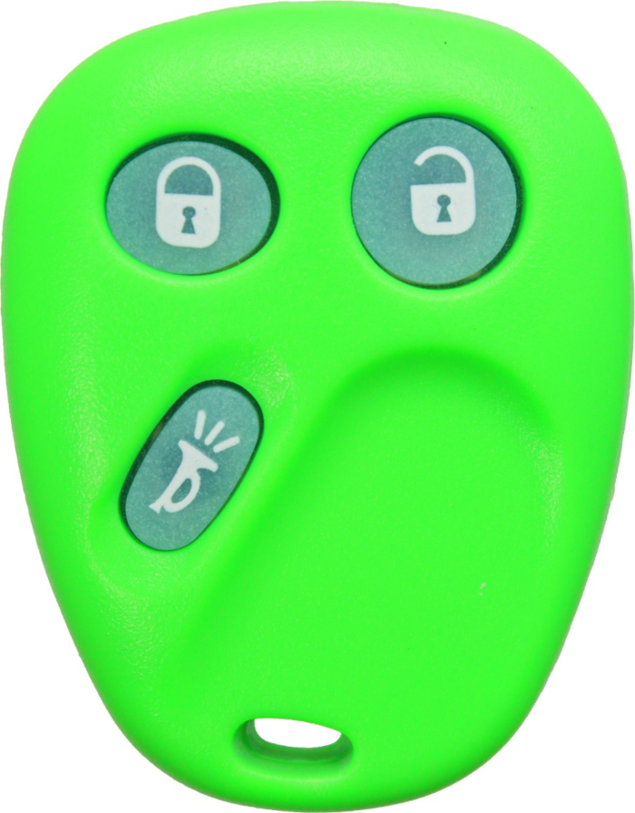2003 - 2007 OEM Glow in the Dark GM 3 Button Keyless Entry Remote - Green - LHJ011-2