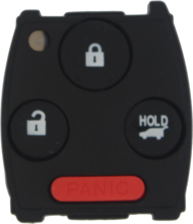 *POD CASE ONLY* Honda Pilot 4 Button Remote Head Key Case & Buttons - WITH Hatch 'HOLD' button-1
