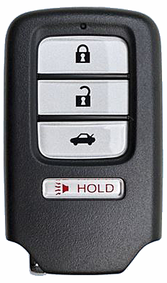 2013 - 2016 Honda 4 Button Smart Remote w/ Trunk - Emergency key included - ACJ932HK1210A-2