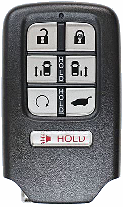 2014 - 2017 Honda Odyssey 6 Button Smart Remote - Emergency key included - KR5V1X-2