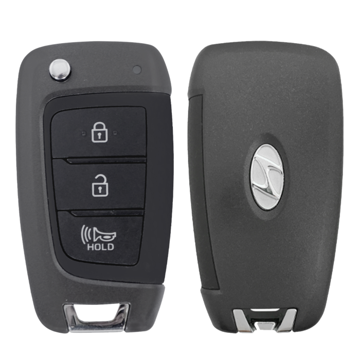 2020 - 2021 Hyundai 3 Button Remote Flip Key - TQ8-RKE-4F41-1