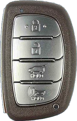 2014 - 2015 Hyundai Tuscon 4 Button Smart Remote w/ Hatch - Emergency key included - TQ8-FOB-4F03-1