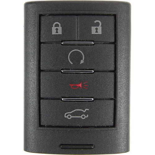 2013 - 2015 Cadillac 5 Button Smart Key w/ Remote Start - Emergency key included - NBG009768T-1