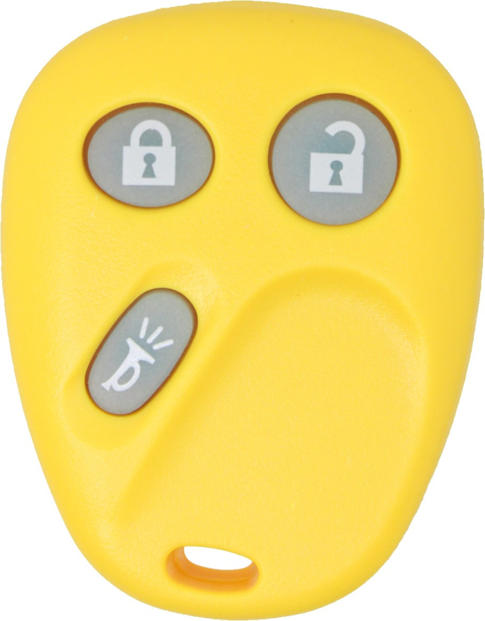 2003 - 2007 OEM Glow in the Dark GM 3 Button Keyless Entry Remote - Yellow - LHJ011-3