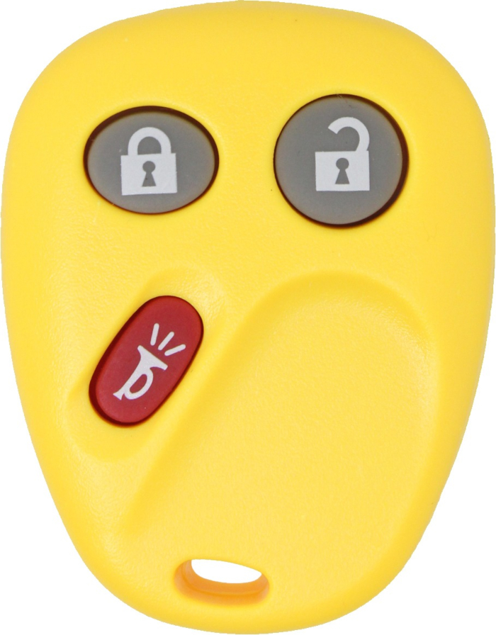2003 - 2007 OEM GM 3 Button Keyless Entry Remote - Yellow - LHJ011-2