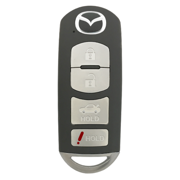 2014 - 2019 Mazda 4 Button Smart Key - Emergency key included - WAZSKE13D01-1
