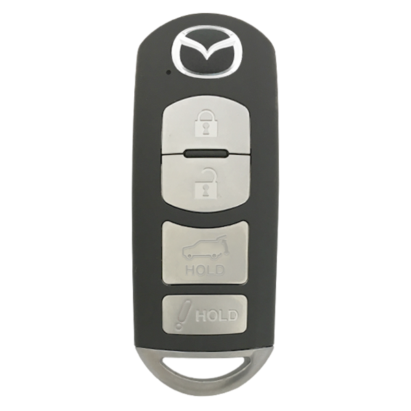2016 - 2019 OEM Mazda 4 Button Smart Remote w/ Hatch - Emergency Key Included - WAZSKE13D01-1
