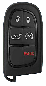 2014 - 2021 Jeep Cherokee 5 Button Smart Remote - Emergency key included - GQ4-54T-1