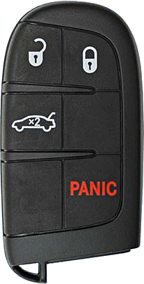 2011 - 2018 Chrysler 300 4 Button Smart Key - Emergency key included - M3N40821302-2