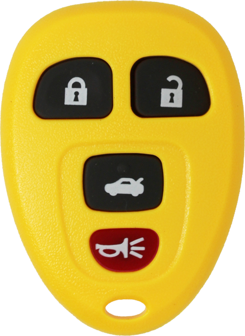 2004 - 2013 NEW Replace My Remote Brand GM 4 Button Keyless Entry Remote Fob w/ Trunk - KOBGT04A - GM/L: 15252034-1