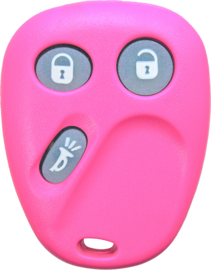 2003 - 2007 NEW Replacement Glow in the Dark GM 3 Button Keyless Entry Remote - Pink - LHJ011-3