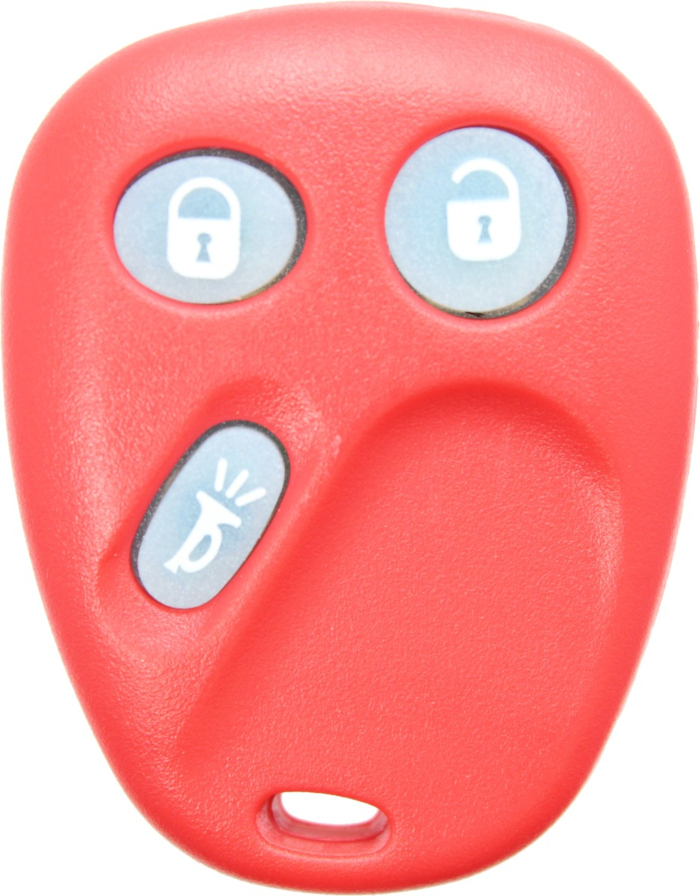 2003 - 2007 OEM Glow in the Dark GM 3 Button Keyless Entry Remote - Red - LHJ011-2