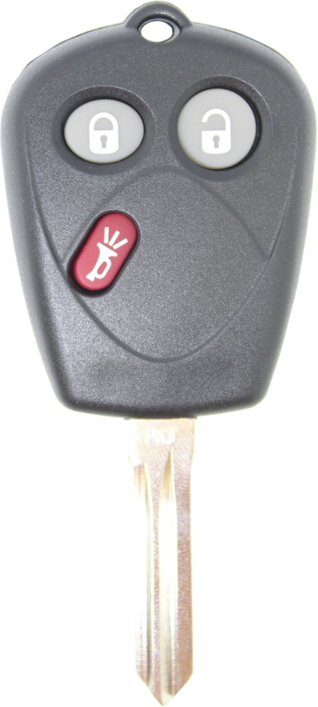 *SHELL & PAD ONLY* Saab 9-7x 3 Button Remote Head Key - SFU1008552-2