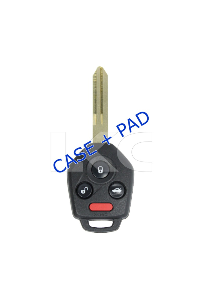 *SHELL & BLADE ONLY* Subaru 4 Button Remote Head Key Case - Standard blade - CWTWB1U811/CWTWBU766 - NOT FOR "G" STAMP KEYS!-1