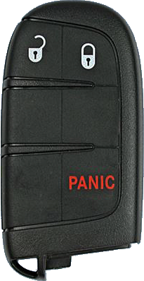 2014 - 2020 Jeep Grand Cherokee 3 Button Smart Key - Emergency key included - M3N40821302-2
