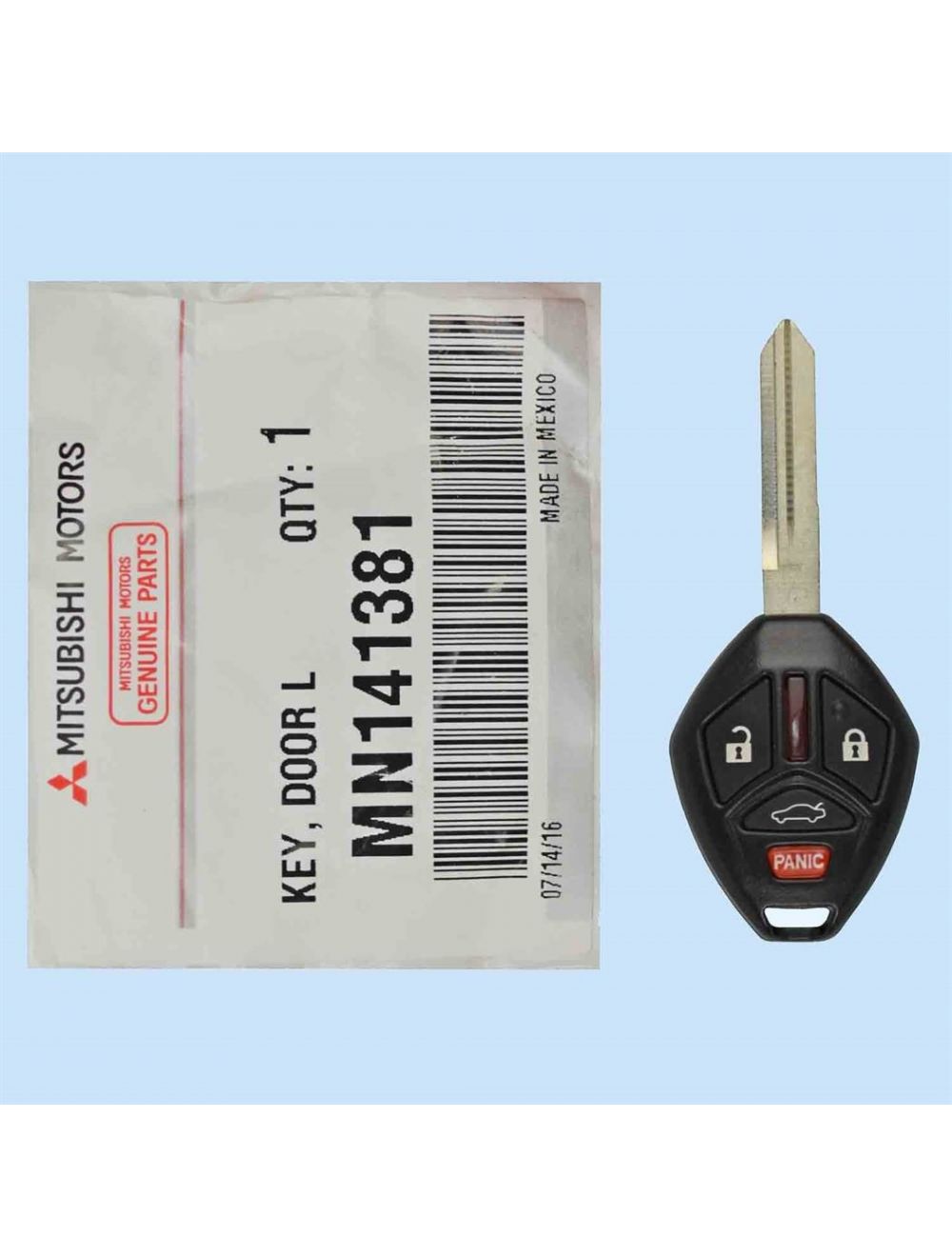 2 Pack New Replacement for Mitsubishi Remote Head Key 4B OUCG8D-620M-A MIT6